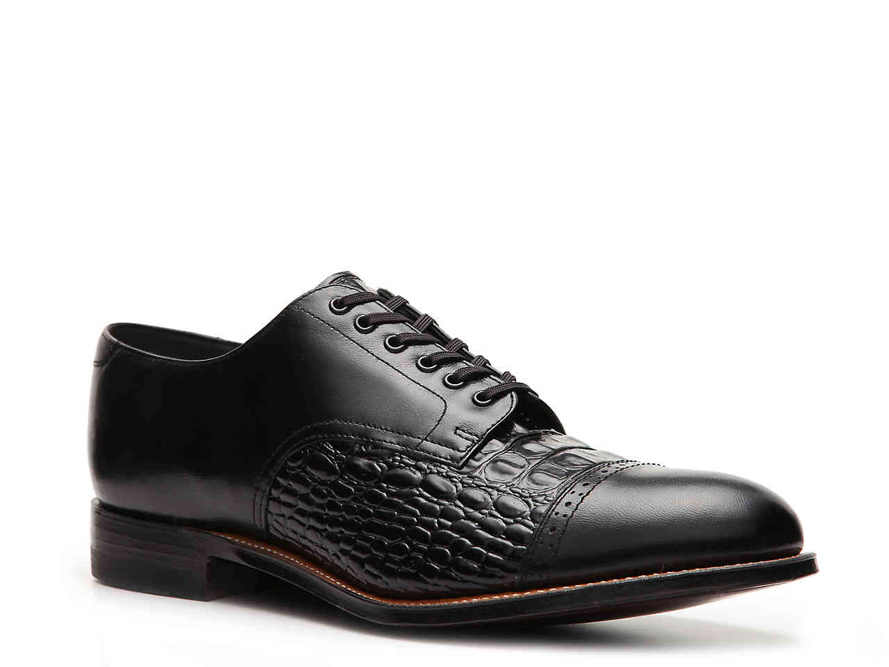 Madison Croc Cap Toe Oxford