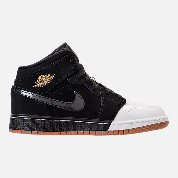 Girls' Grade School Air Jordan 1 Mid Basketball Shoes