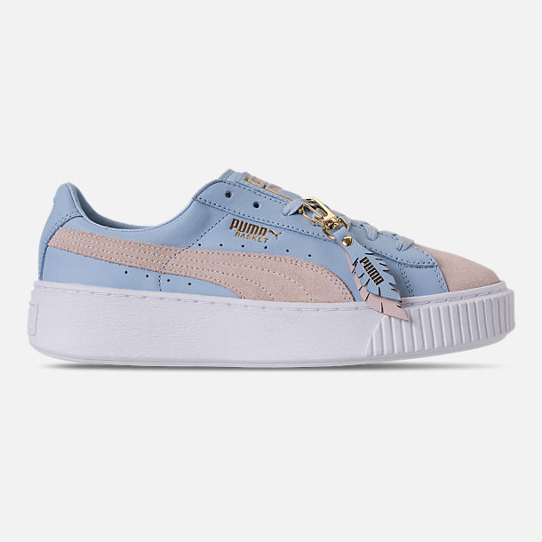 WOMEN'S PUMA BASKET PLATFORM COACH CASUAL SHOES