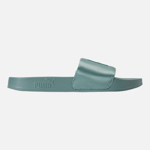 WOMEN'S PUMA LEADCAT SATIN SLIDE SANDALS