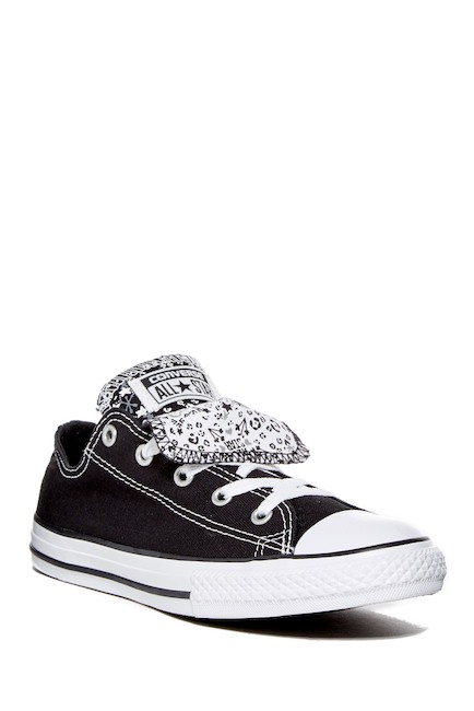 Chuck Taylor All Star Double Tongue Oxford Sneaker (Little Kid &