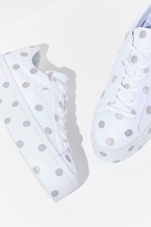 One Star Polka Dot Platform Sneaker