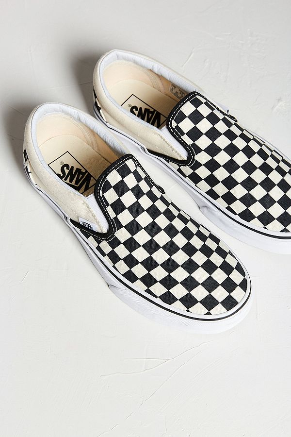 Checkerboard Slip-On Sneaker